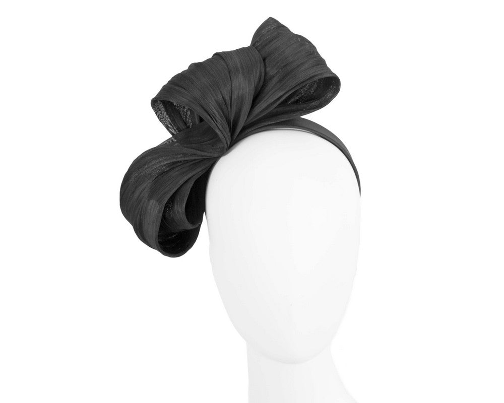 Exclusive black silk abaca bow by Fillies Collection-0