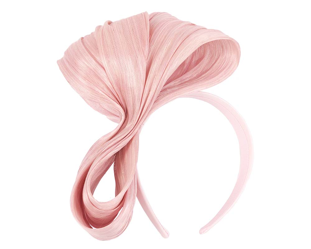 Exclusive blush silk abaca bow by Fillies Collection