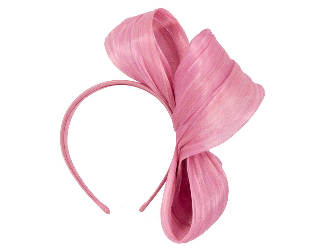 Exclusive dusty pink silk abaca bow by Fillies Collection
