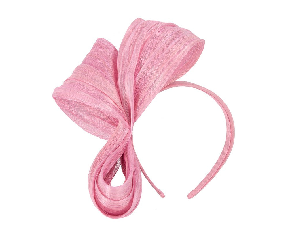 Exclusive dusty pink silk abaca bow by Fillies Collection