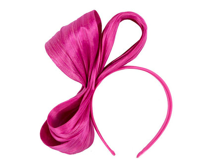 Exclusive fuchsia silk abaca bow by Fillies Collection