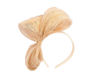Exclusive gold silk abaca bow by Fillies Collection