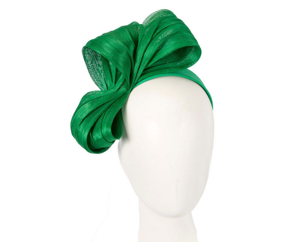 Exclusive green silk abaca bow by Fillies Collection-0