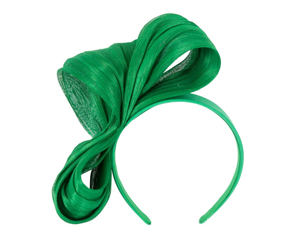 Exclusive green silk abaca bow by Fillies Collection-1