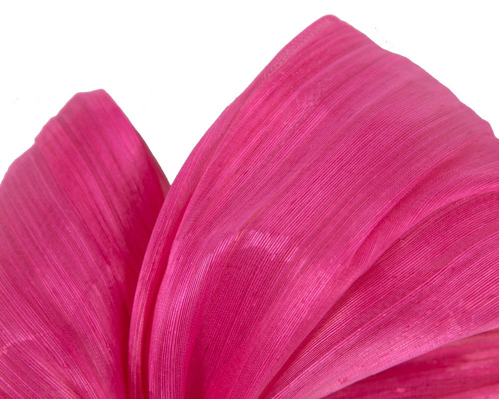 Exclusive hot pink silk abaca bow by Fillies Collection-2