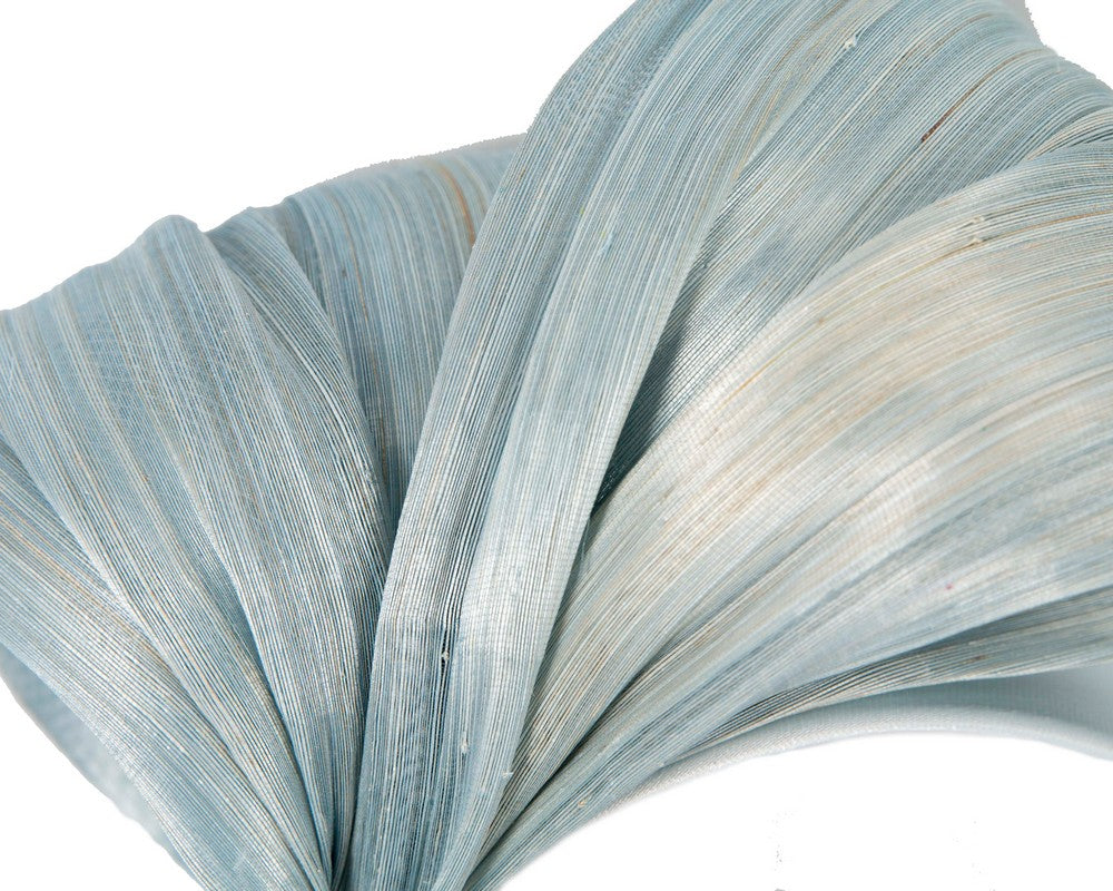 Exclusive light blue silk abaca bow by Fillies Collection