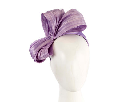 Exclusive lilac silk abaca bow by Fillies Collection-0