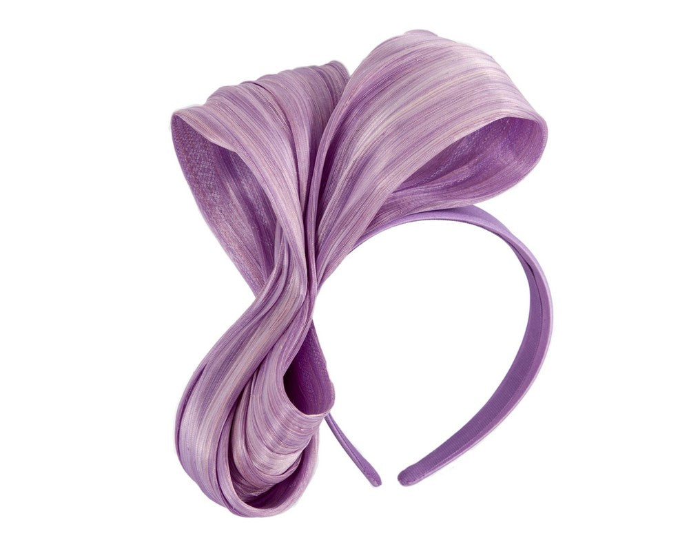 Exclusive lilac silk abaca bow by Fillies Collection-1