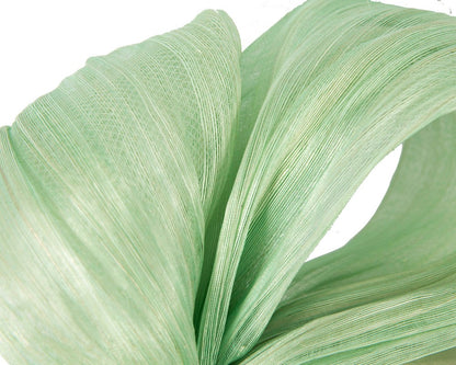 Exclusive mint green silk abaca bow by Fillies Collection