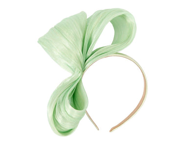 Exclusive mint green silk abaca bow by Fillies Collection