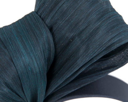 Exclusive navy silk abaca bow by Fillies Collection-2