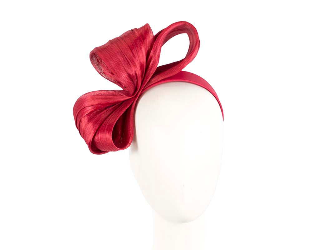 Exclusive red silk abaca bow by Fillies Collection-0
