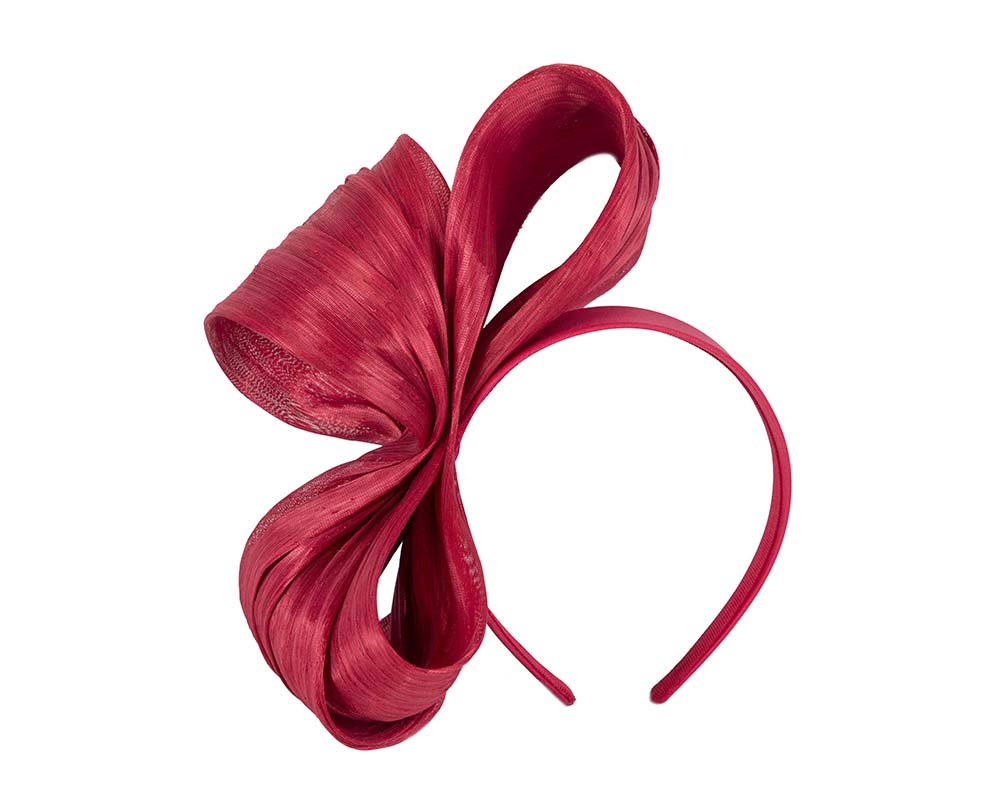 Exclusive red silk abaca bow by Fillies Collection-1