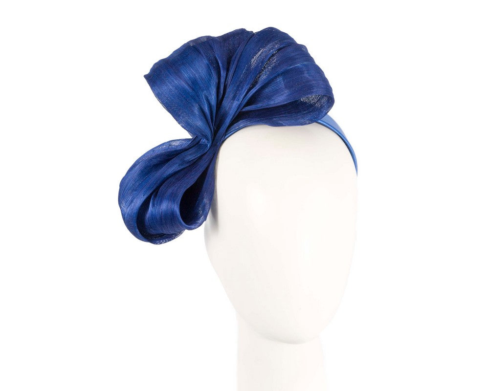 Exclusive royal blue silk abaca bow by Fillies Collection