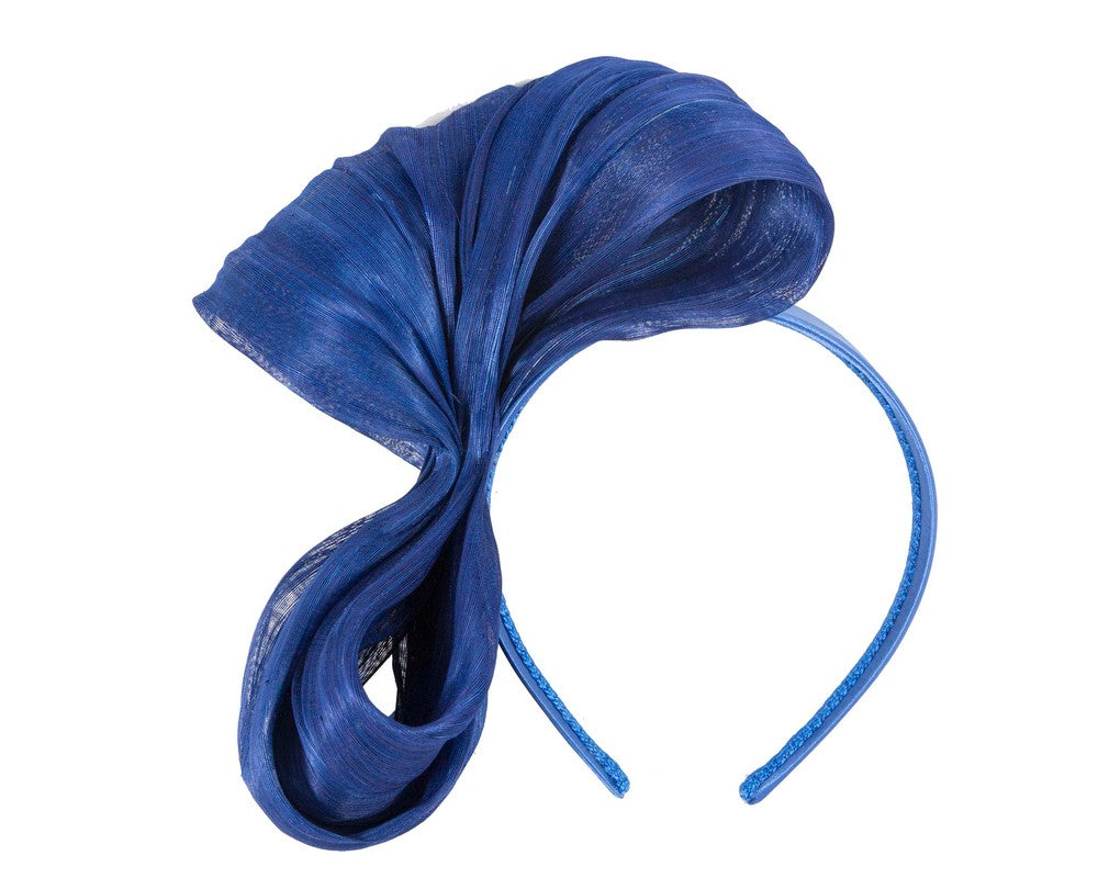 Exclusive royal blue silk abaca bow by Fillies Collection