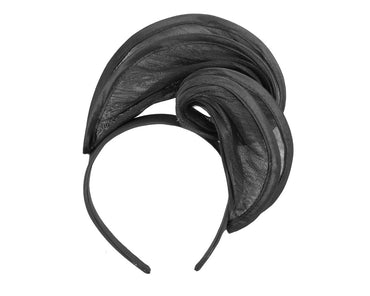 Black headband racing fascinator by Fillies Collection