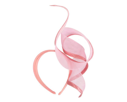 Sculptured pink racing fascinator by Fillies Collection
