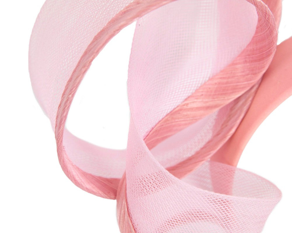Sculptured pink racing fascinator by Fillies Collection
