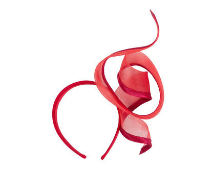 Sculptured red racing fascinator by Fillies Collection-3