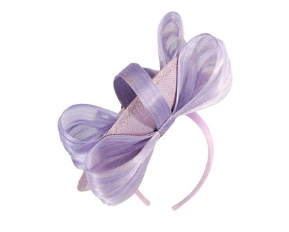 Lilac fascinator with bow by Fillies Collection-5