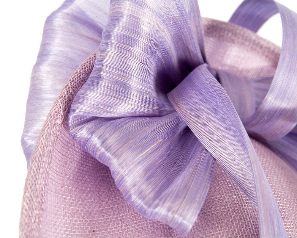 Lilac fascinator with bow by Fillies Collection-4