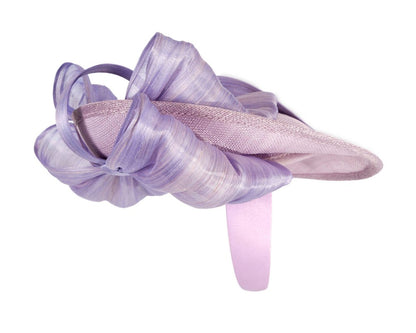 Lilac fascinator with bow by Fillies Collection-3