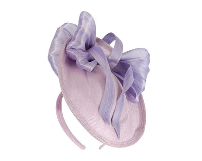 Lilac fascinator with bow by Fillies Collection-1