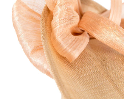 Nude fascinator with bow by Fillies Collection