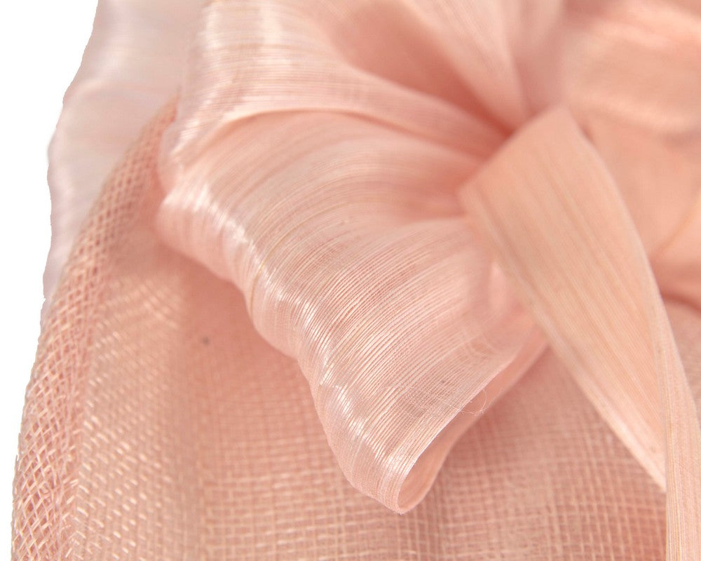Pink fascinator with bow by Fillies Collection-4