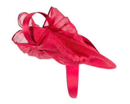 Red fascinator with bow by Fillies Collection-4