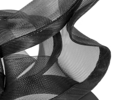Bespoke black racing fascinator by Fillies Collection S253-2