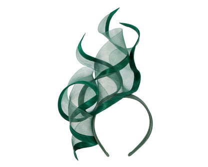 Bespoke dark green racing fascinator by Fillies Collection-1