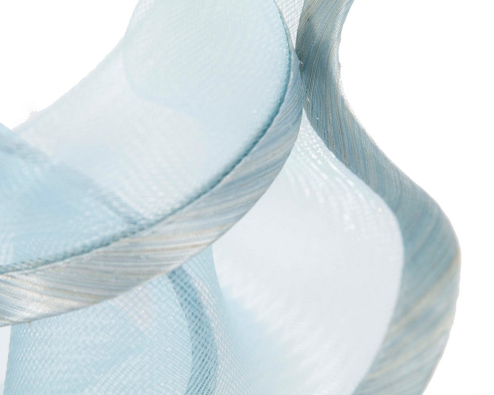 Bespoke light blue racing fascinator by Fillies Collection