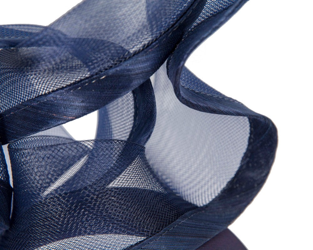 Bespoke navy racing fascinator by Fillies Collection S253