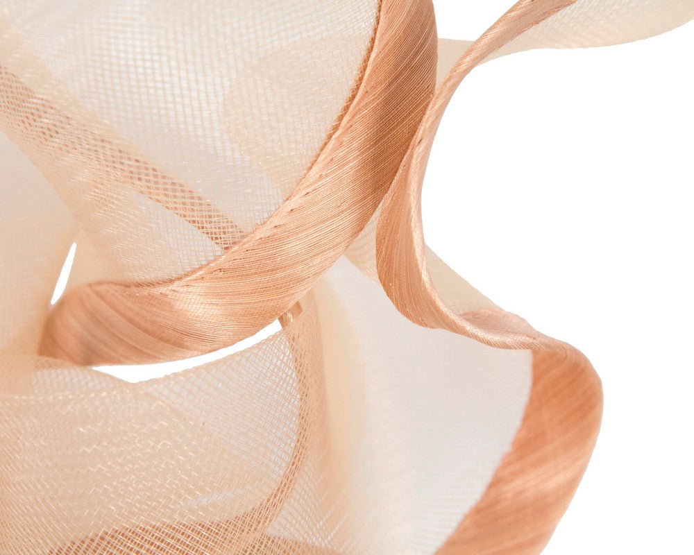 Bespoke nude racing fascinator by Fillies Collection S253