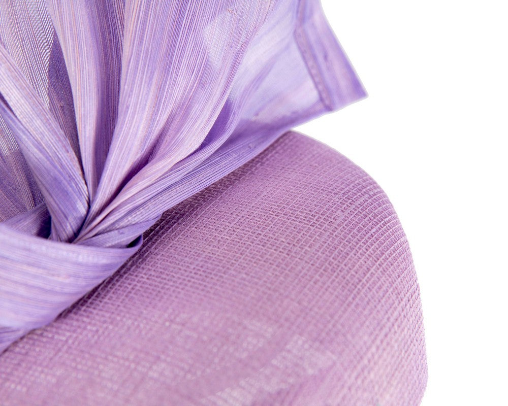Bespoke lilac racing fascinator by Fillies Collection