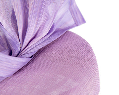 Bespoke lilac racing fascinator by Fillies Collection