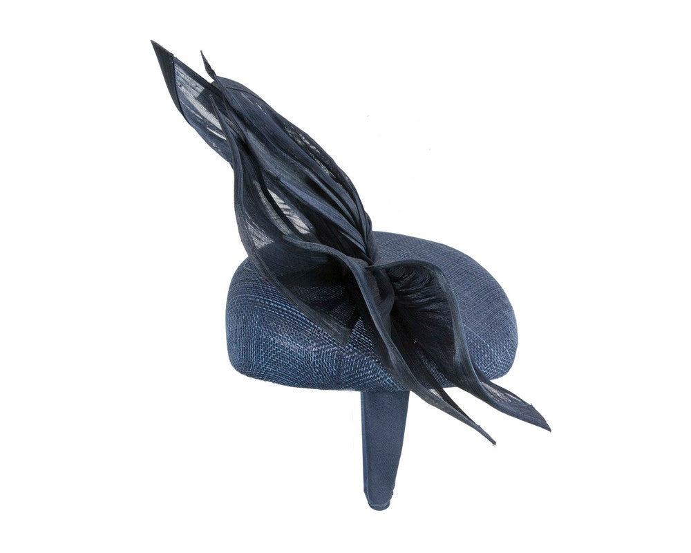 Bespoke navy racing fascinator by Fillies Collection S254