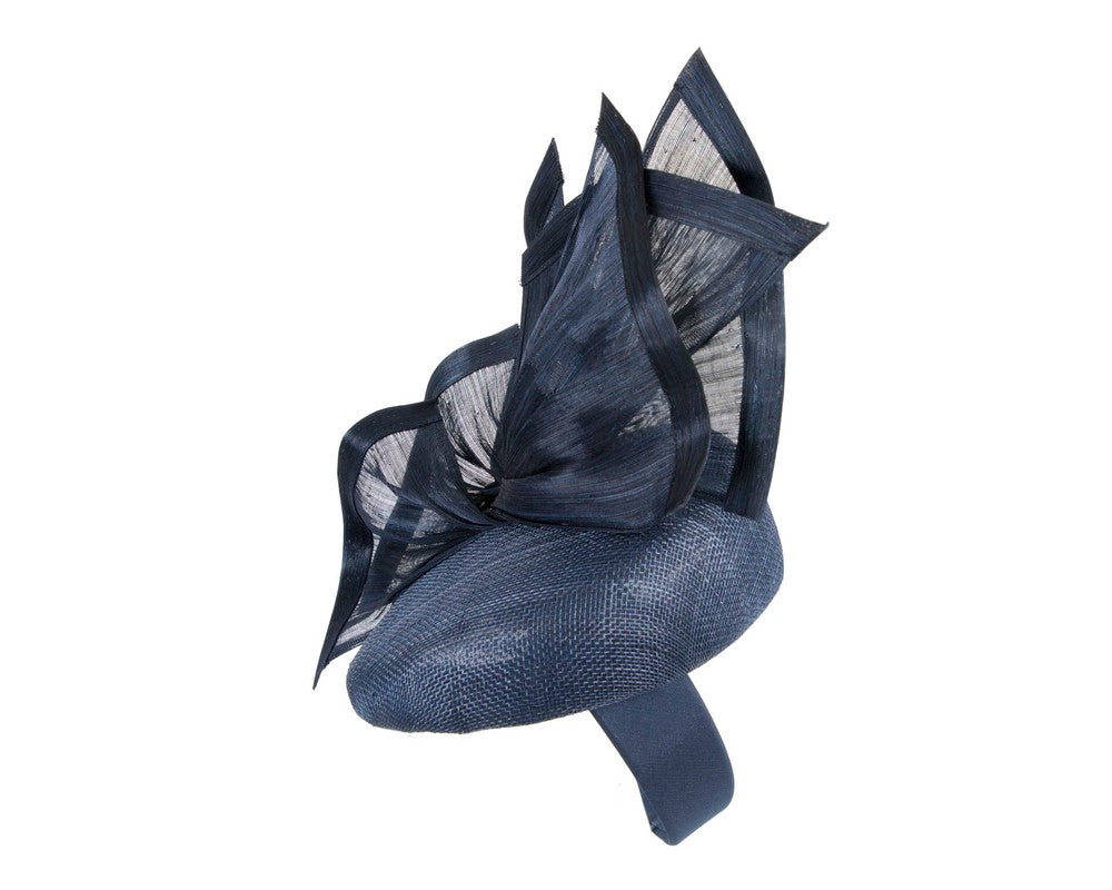 Bespoke navy racing fascinator by Fillies Collection S254