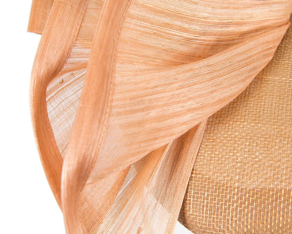 Bespoke nude racing fascinator by Fillies Collection S254