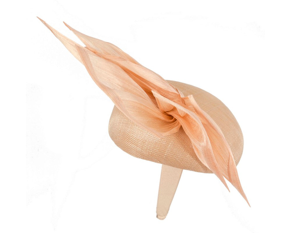 Bespoke nude racing fascinator by Fillies Collection S254