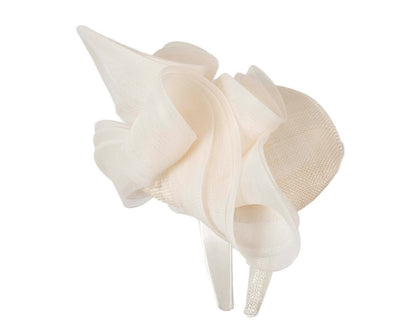 Cream racing fascinator by Fillies Collection-3