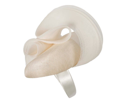 Cream racing fascinator by Fillies Collection-2