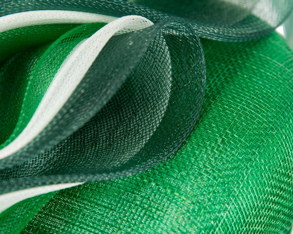 Green and cream racing fascinator by Fillies Collection