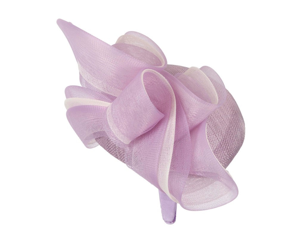 Lilac racing fascinator by Fillies Collection-3