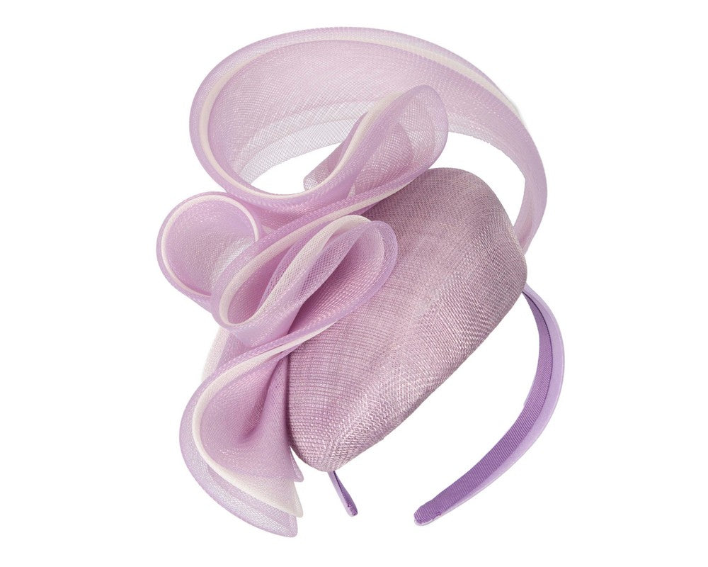 Lilac racing fascinator by Fillies Collection-1