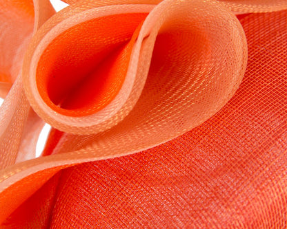 Orange and cream racing fascinator by Fillies Collection-4