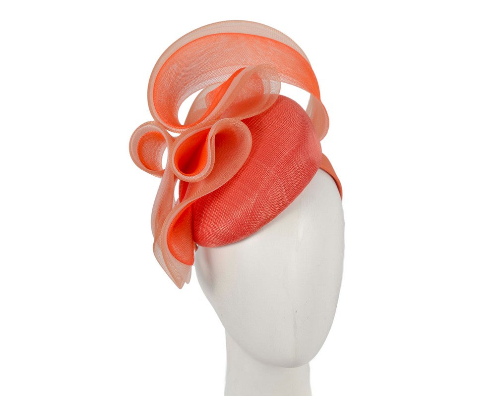 Orange and cream racing fascinator by Fillies Collection-0