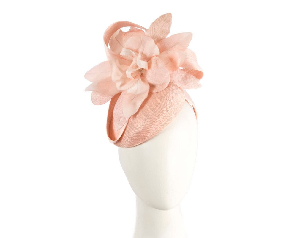 Tall pink racing pillbox fascinator by Fillies Collection-0