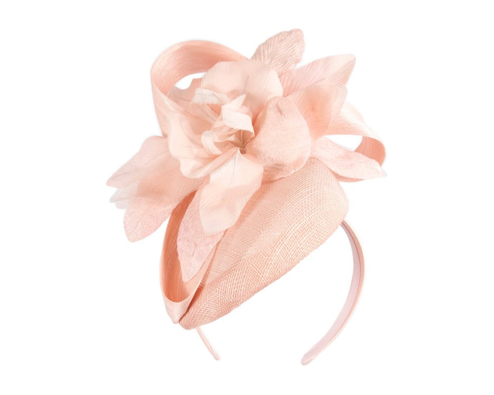Tall pink racing pillbox fascinator by Fillies Collection-1